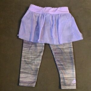 Adidas Kids Purple Skirted Leggings